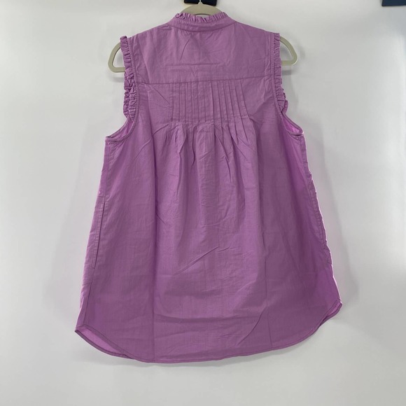 Free People Annie Butterfly Bush Purple Pintuck Pleated Tunic Top Sz Small NWOT - Picture 3 of 11